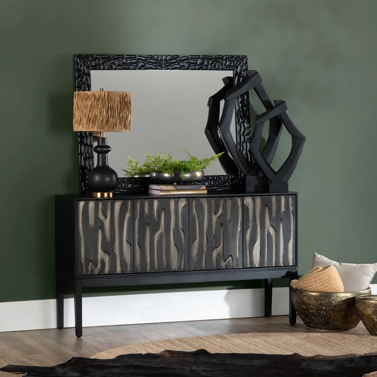Crestview Collection Maximus Four- Door Sideboard - Image 1