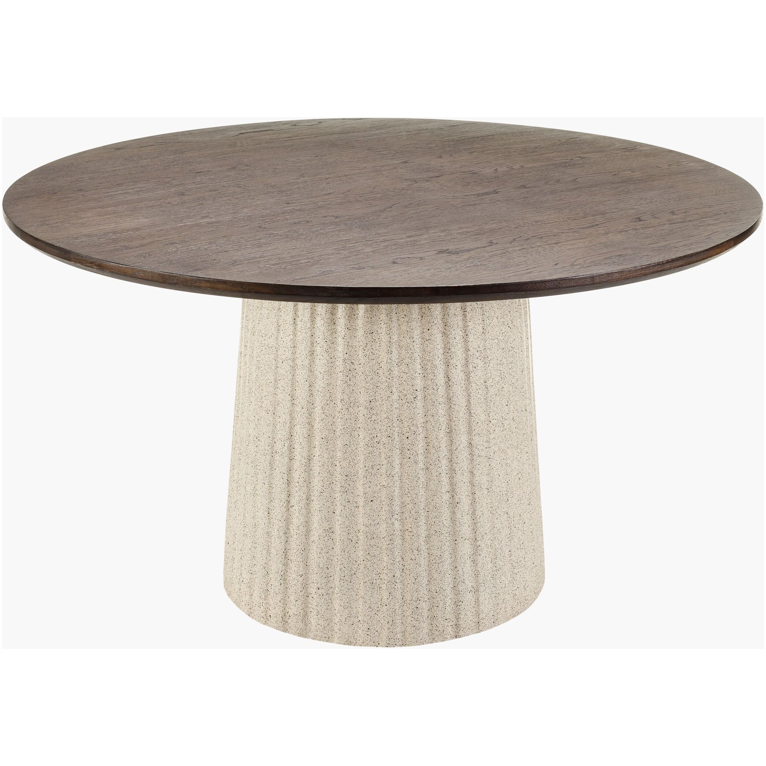Surya Cornelia Modern Dark Oak Top With Concrete Base Coffee Table - Image 2