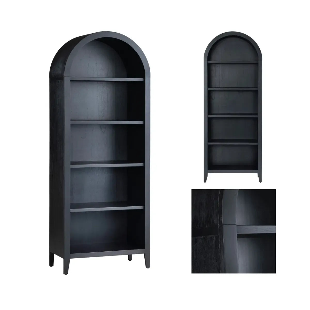 Crestview Collection Porter Black Etagere - Image 3