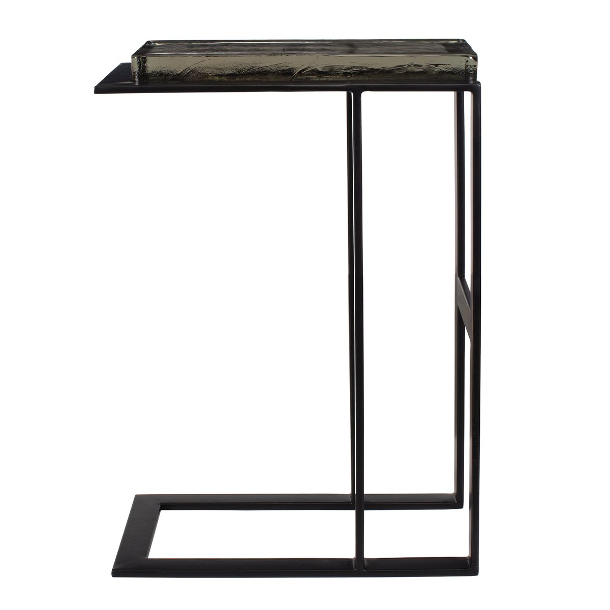 Uttermost Soma Sleek Black Iron Accent Table - Image 3