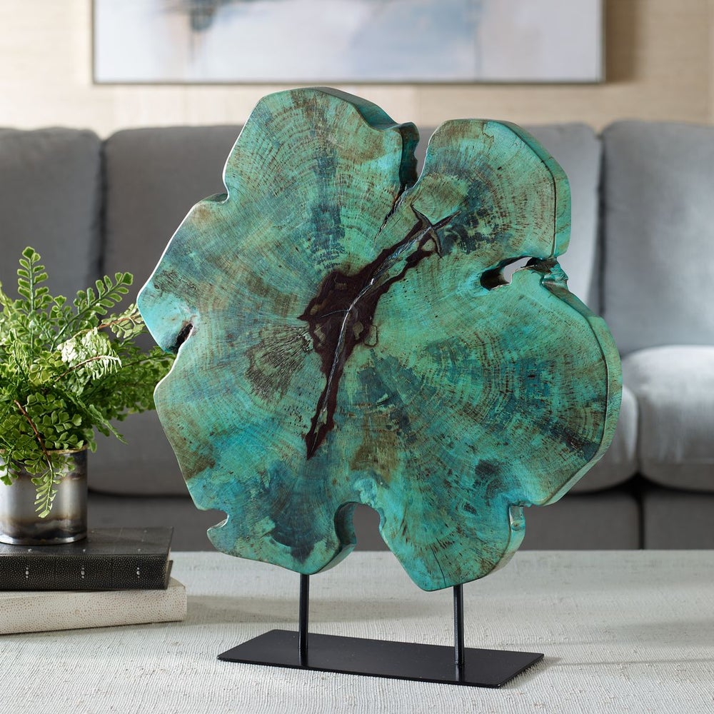 Uttermost Bahati Blue Tamarind Wood Sculpture - Image 1
