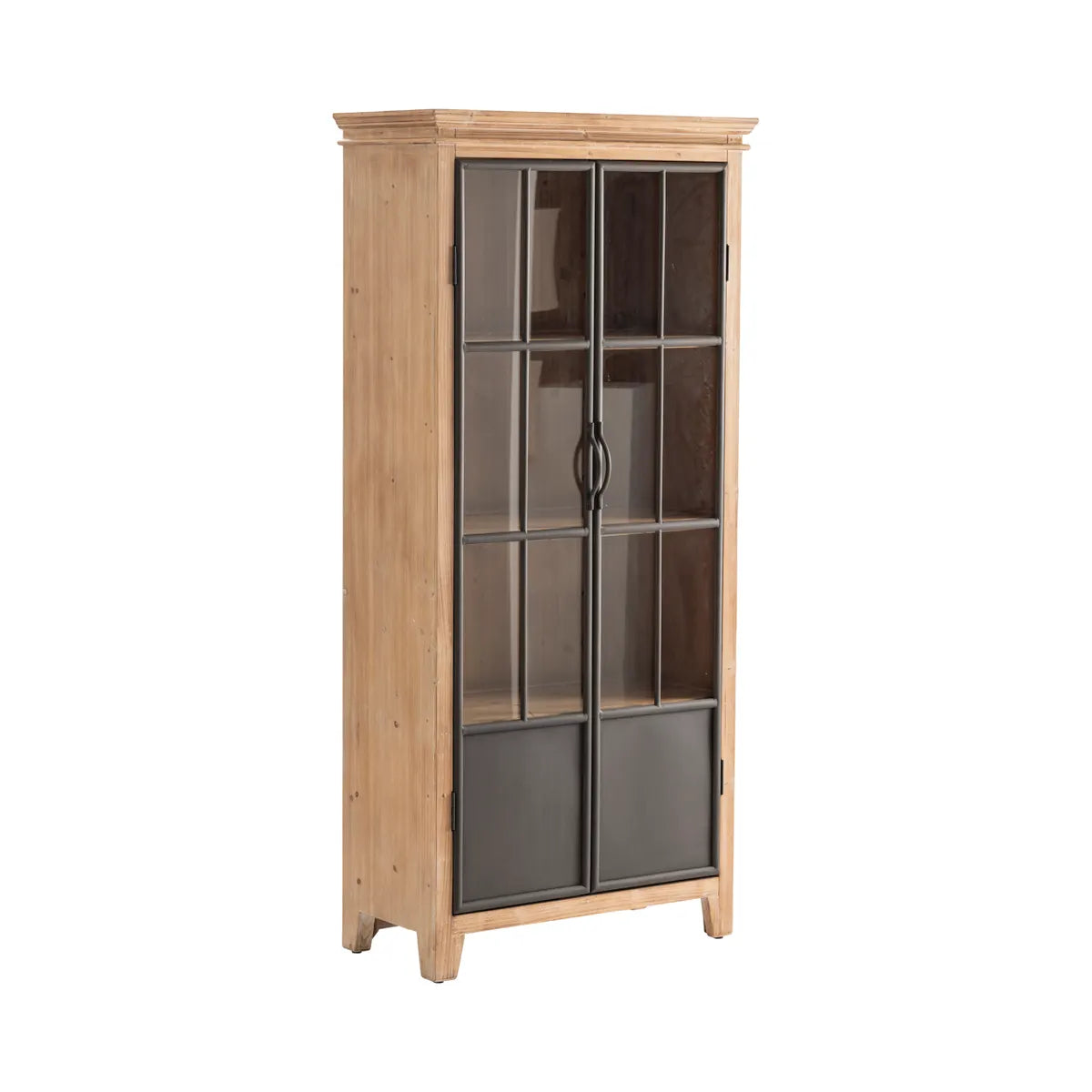 Crestview Collection Darlington Curio Wood And Metal Cabinet - Image 3