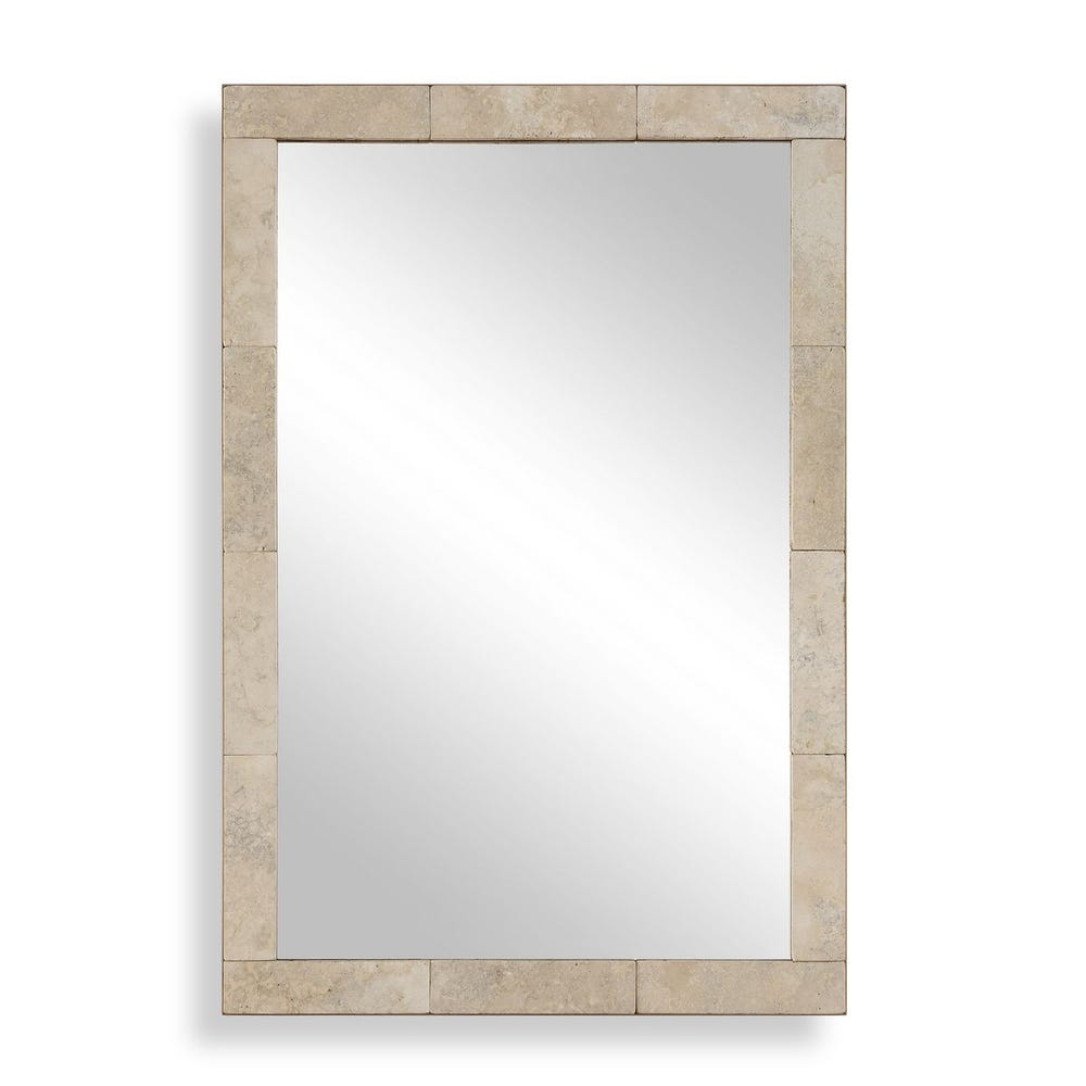 Uttermost Pave Travertine Framed Mirror - Image 3