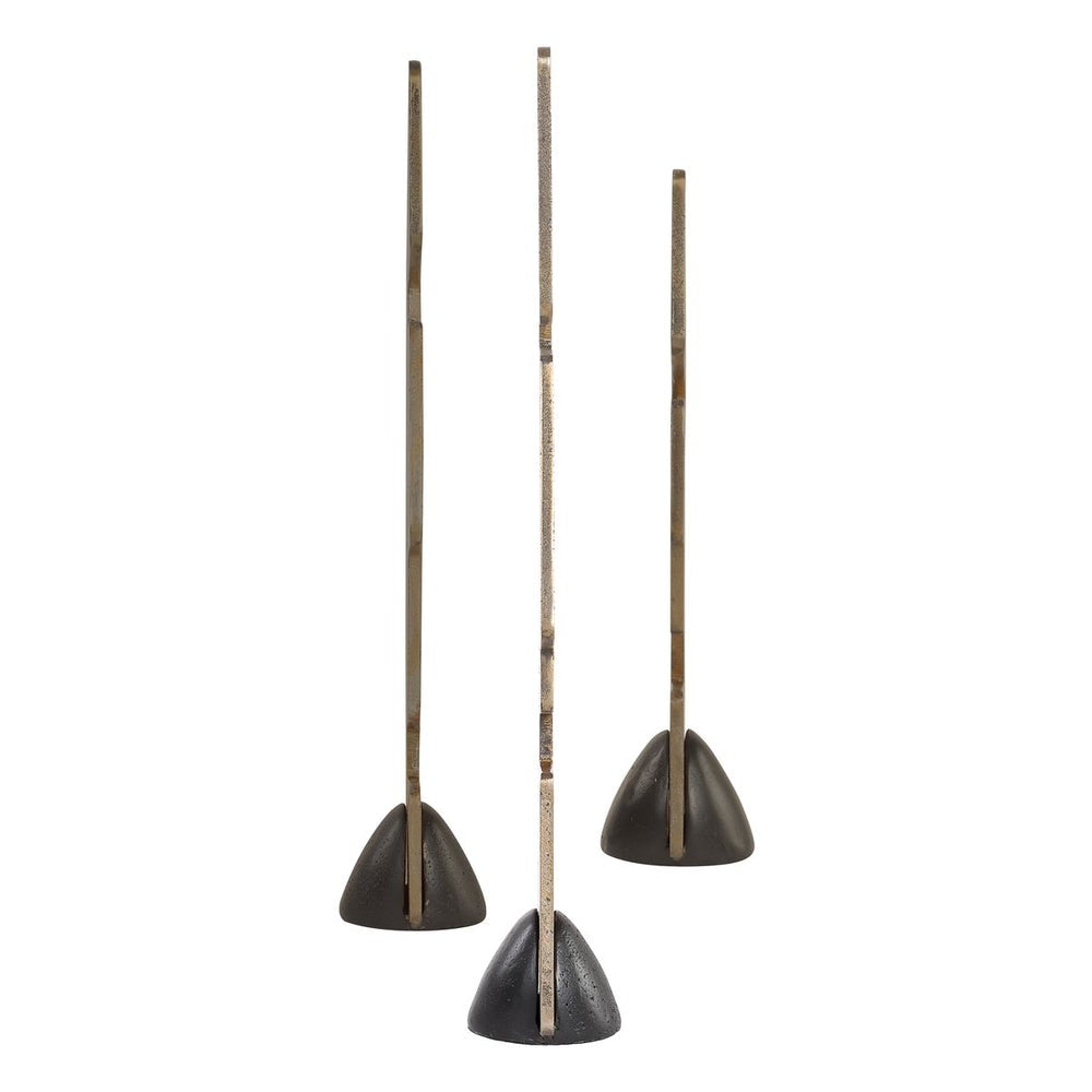 Uttermost Geometric Echoes Set of 3 Sculptural Objects - Image 3