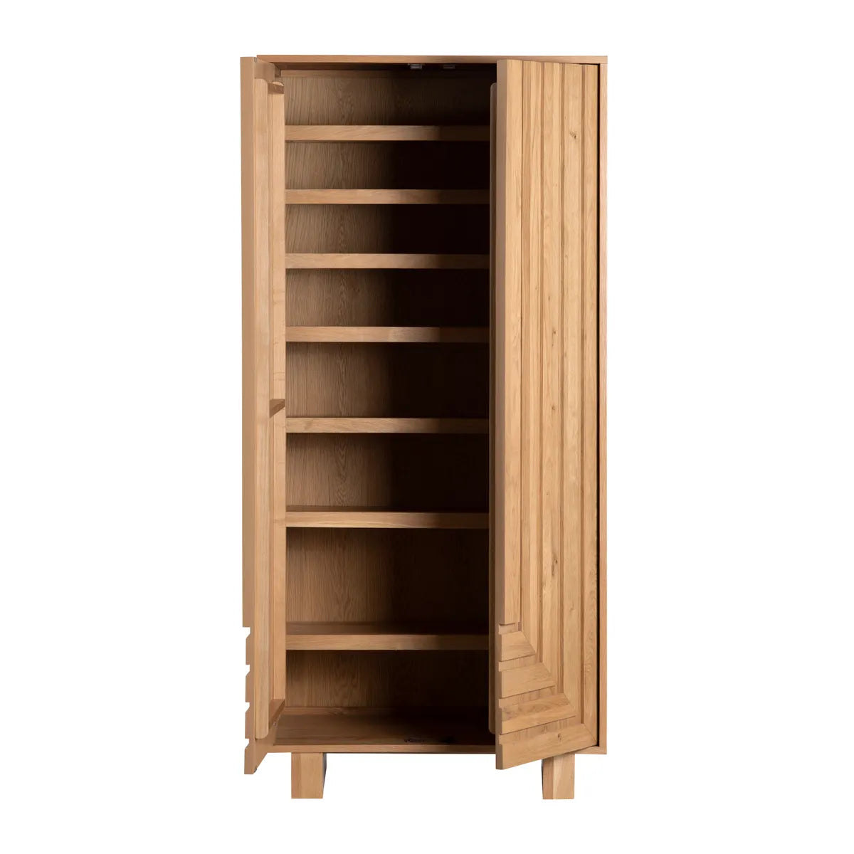 Crestview Collection Dylan Stained Natural Shoe Cabinet - Image 2