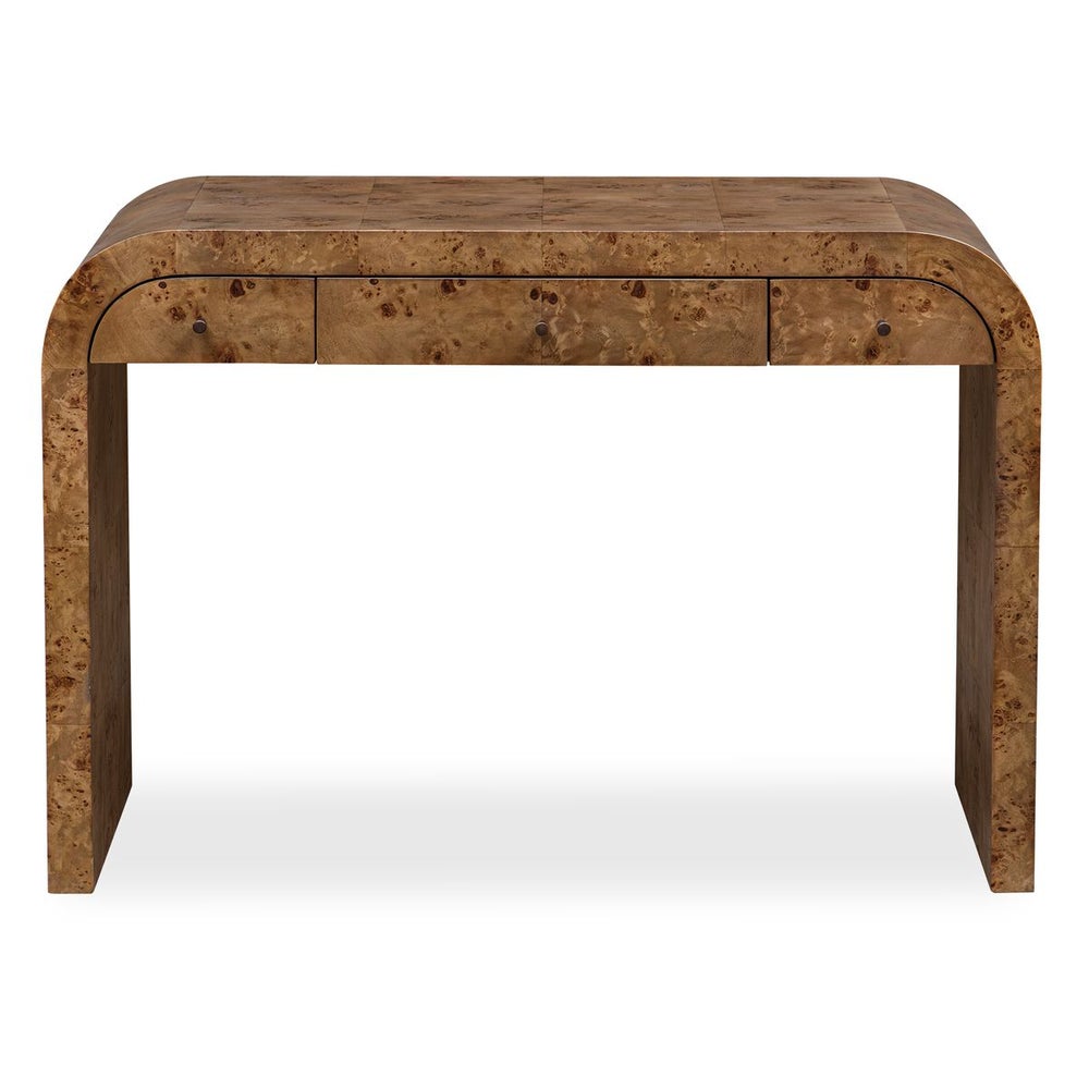 Uttermost Rocco Mappa Burl Wood Desk - Image 1