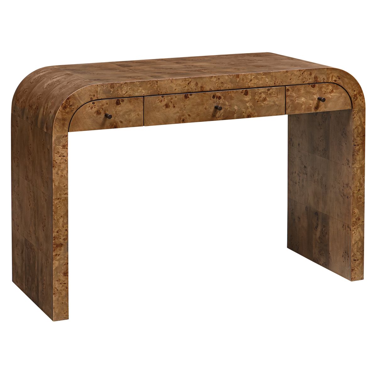 Uttermost Rocco Mappa Burl Wood Desk - Image 3