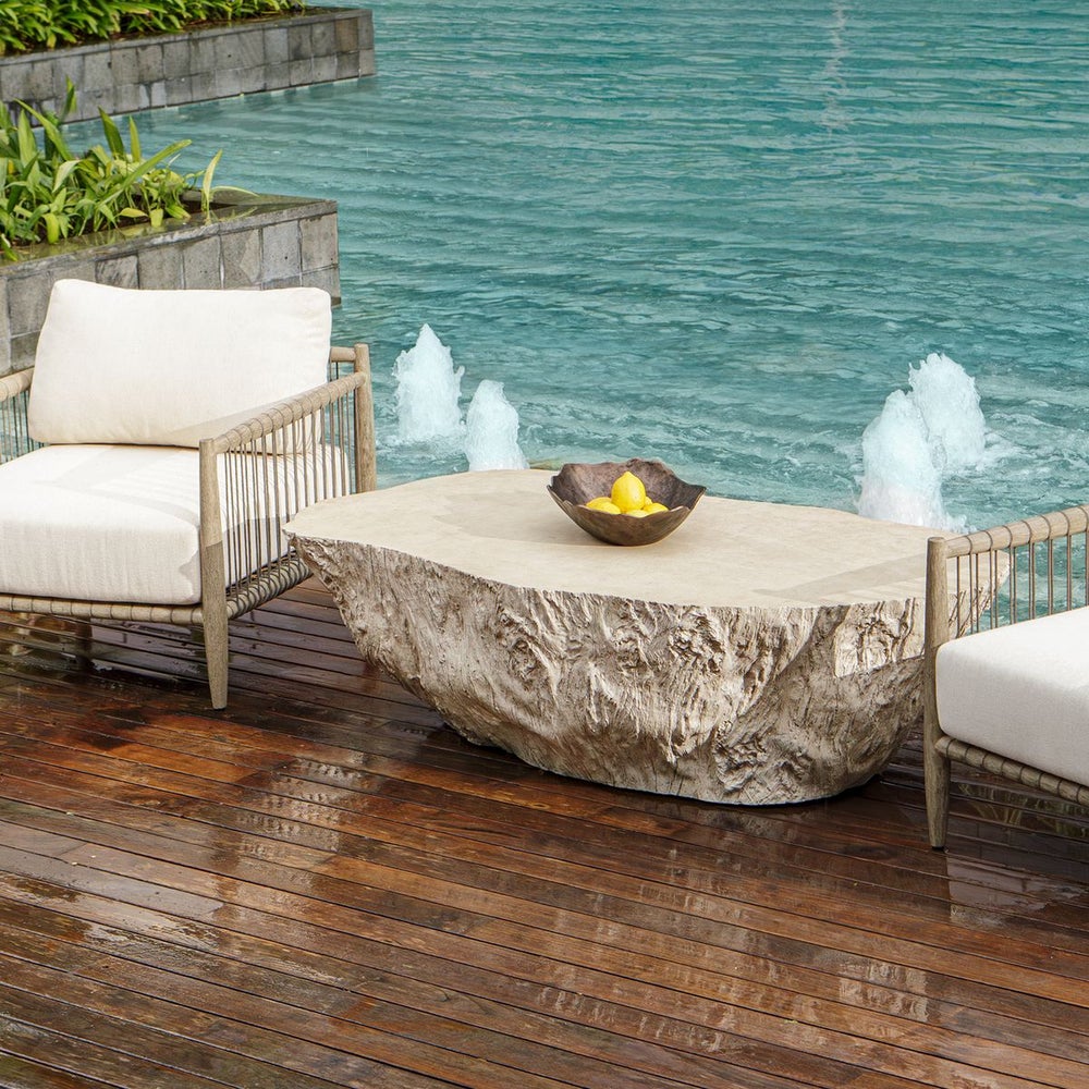 Uttermost Oakmont Concrete Coffee Table ~ Indoor And Outdoor Use - Image 1
