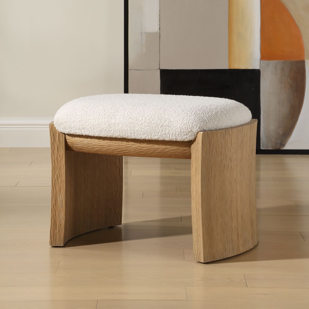 Uttermost Port Small Modern Upholstered Bench - Image 2