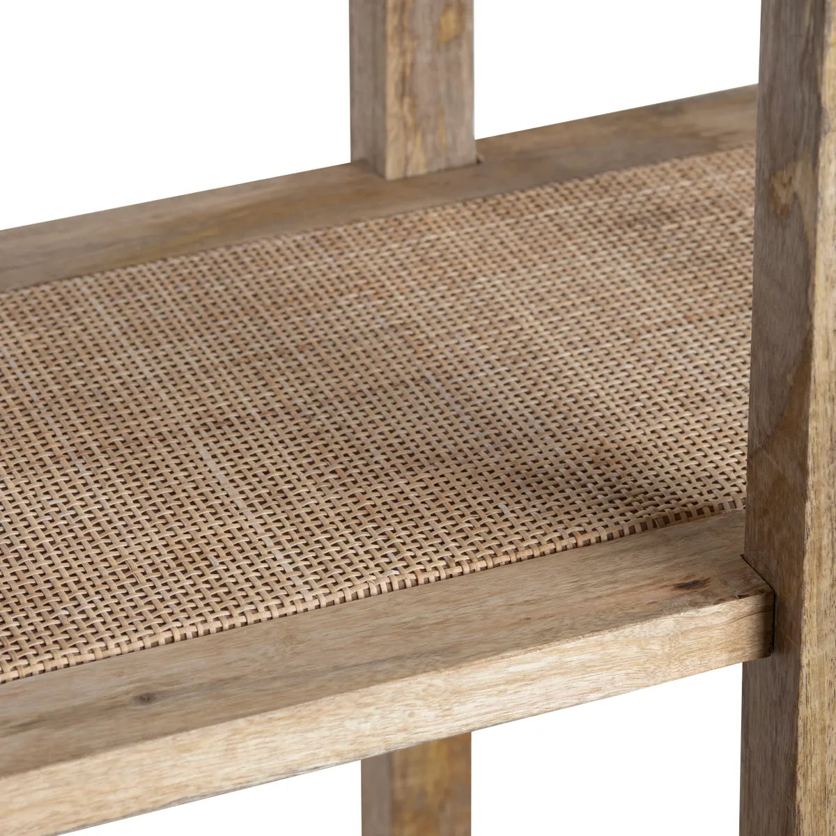 Crestview Collection Barbados Mango Wood And Rattan Etagere - Image 3