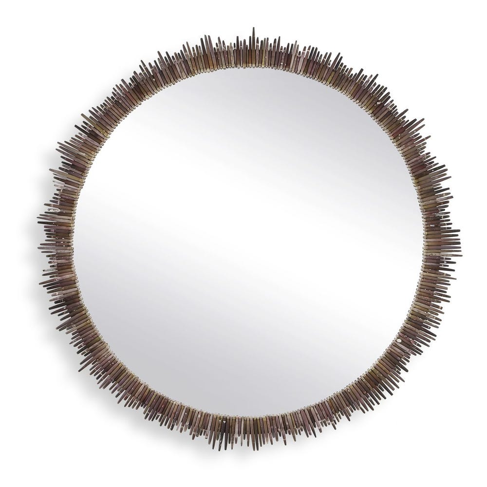 Uttermost Tiger Sea Urchin Round Mirror - Image 2