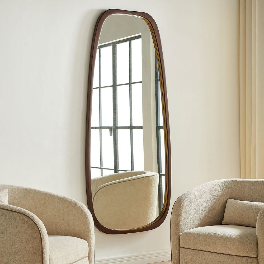 Uttermost Zachari Warm Dark Walnut Tall Mirror