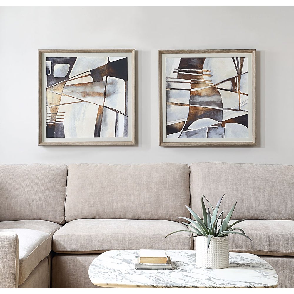 Uttermost Vetrina Set of 2 Framed Prints - Image 1