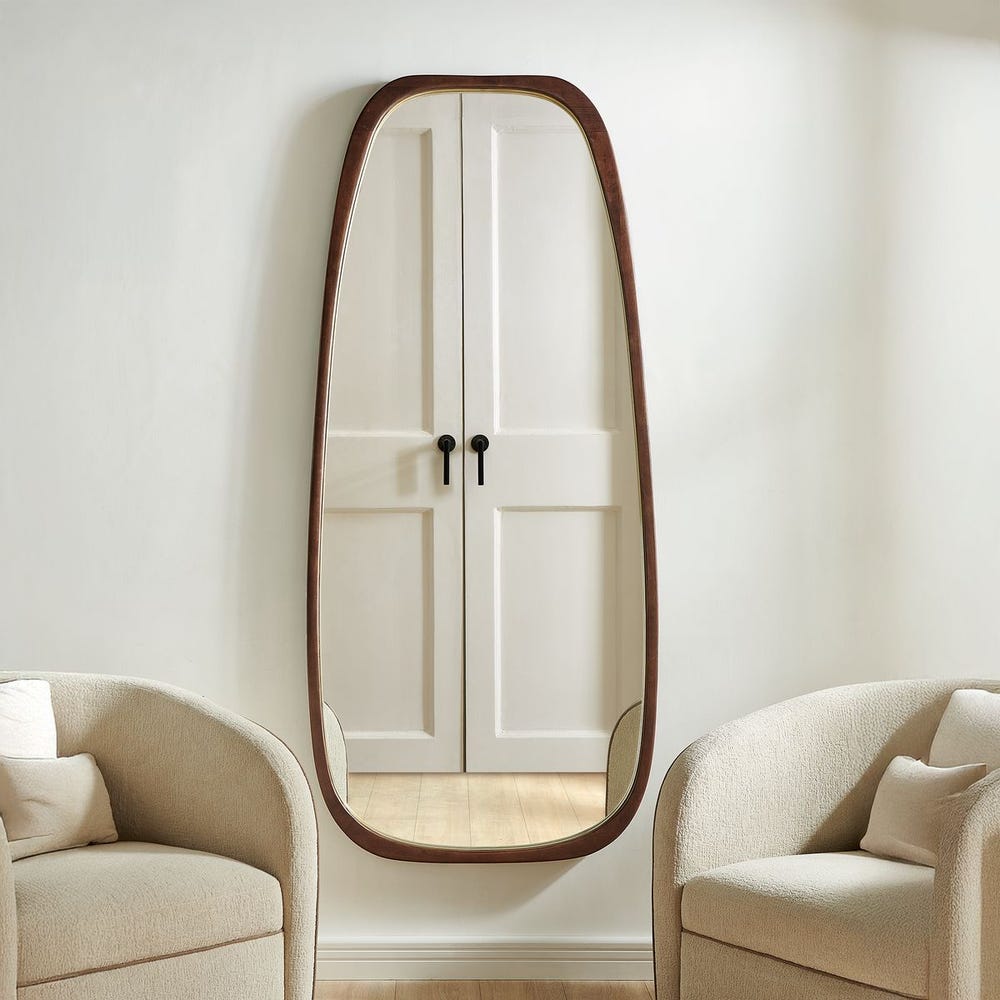 Uttermost Zachari Warm Dark Walnut Tall Mirror - Image 2