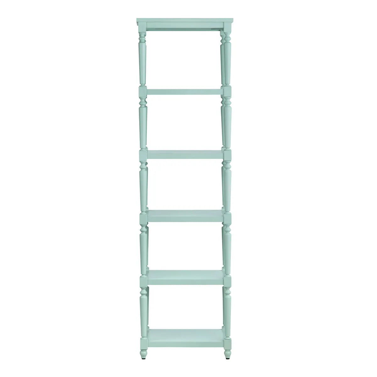 Crestview Collection Evermore 5 Shelf Turquoise Etagere - Image 2
