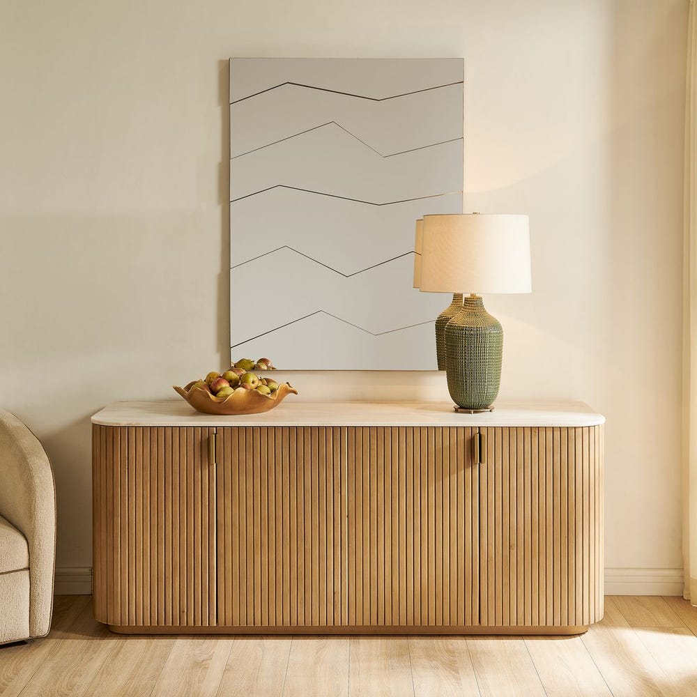 Uttermost Fractured Angled Panels Mirror