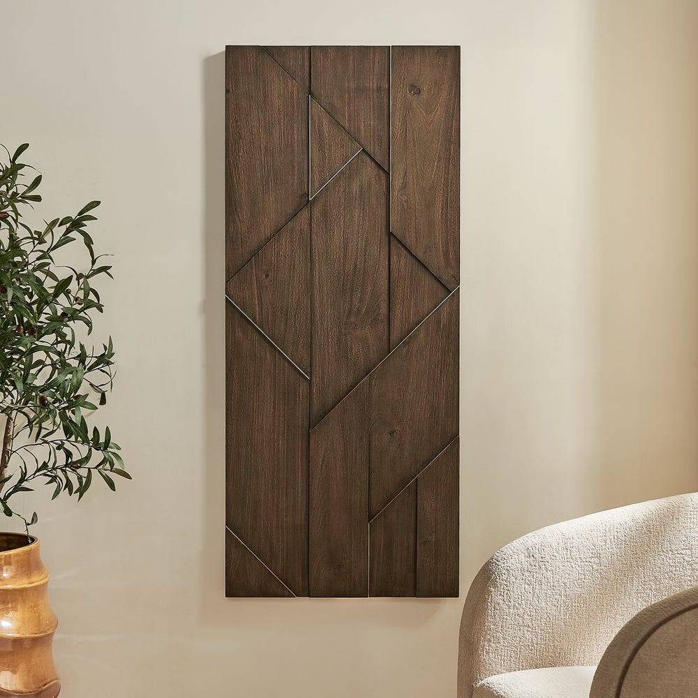 Uttermost Hanoi Walnut Wood Wall Panel
