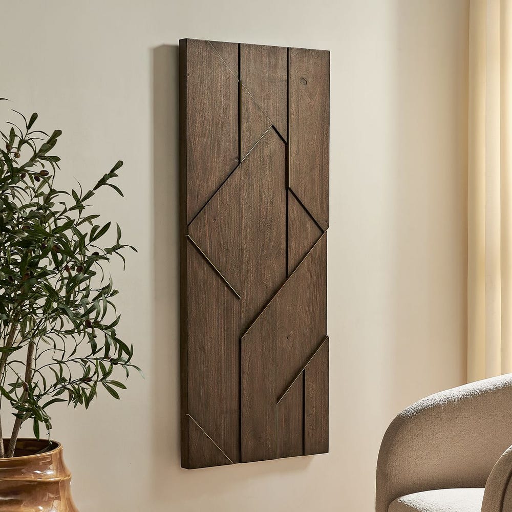 Uttermost Hanoi Walnut Wood Wall Panel - Image 2