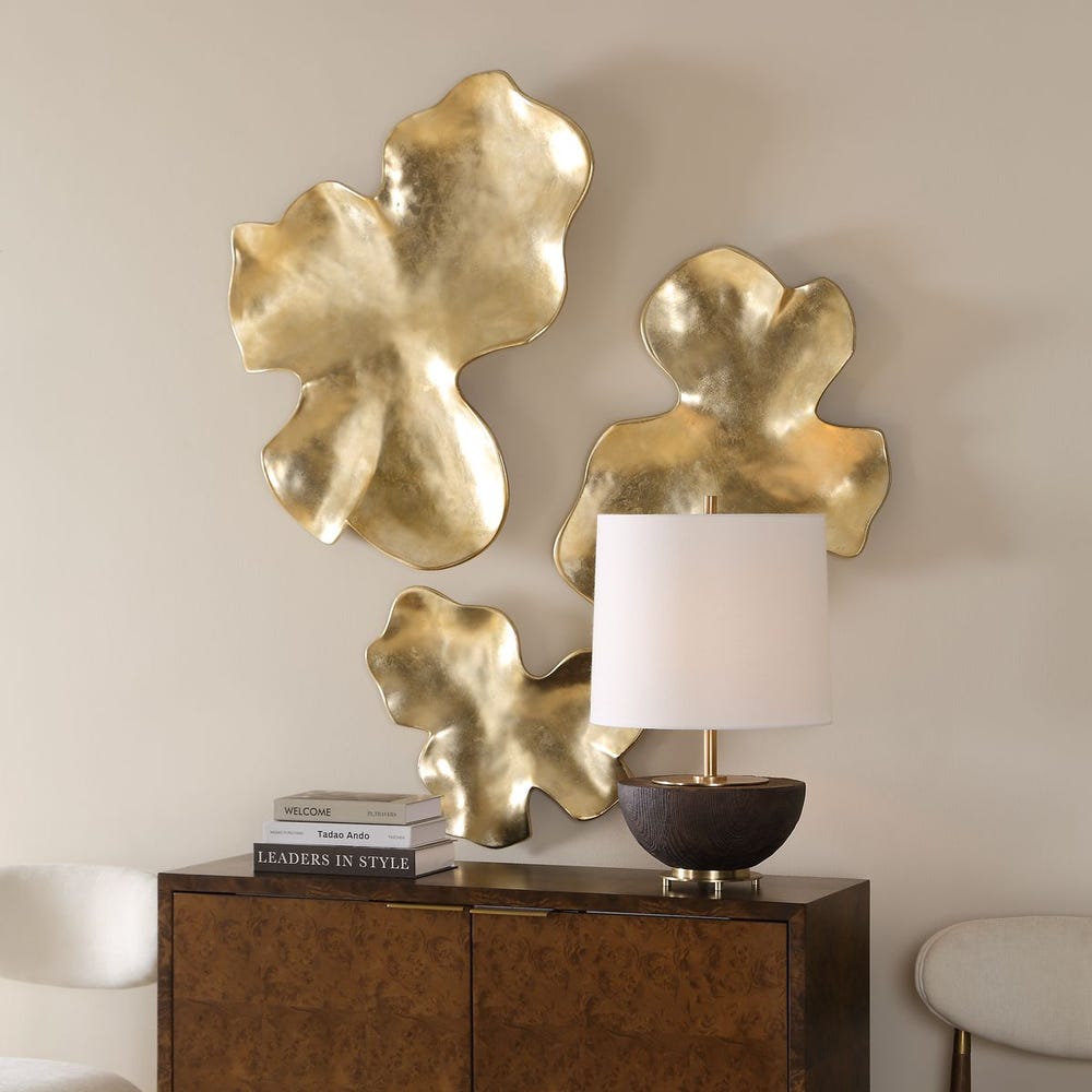 Uttermost Lumina Antique Gold Wall Decor ~ Set Of Three