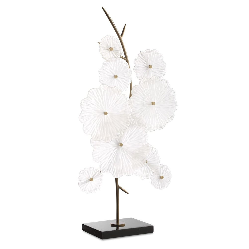 Uttermost Glass Floral Garden Glass Sculpture - Image 3