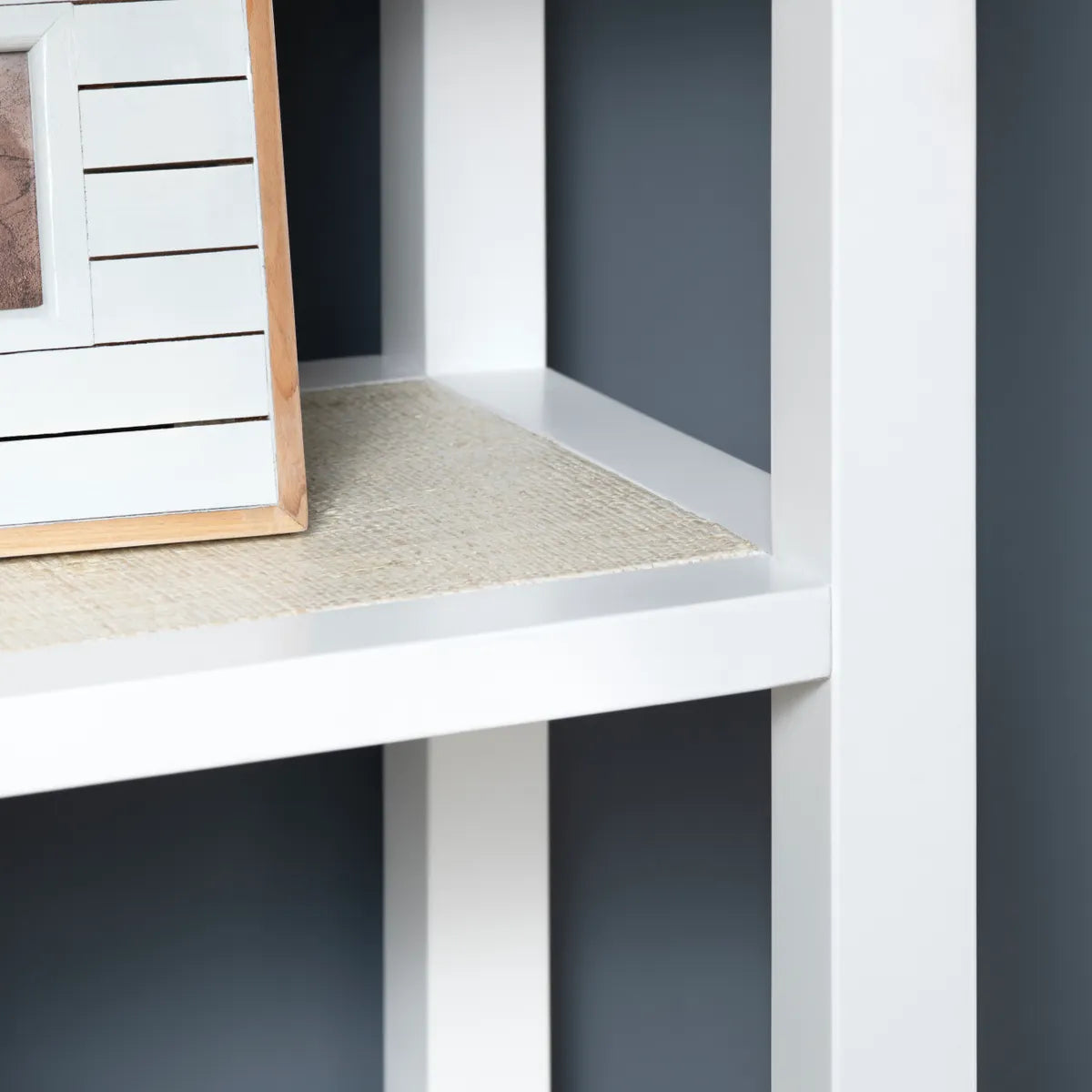 Crestview Collection Sandy Shores White Painted Wooden Etagere - Image 3