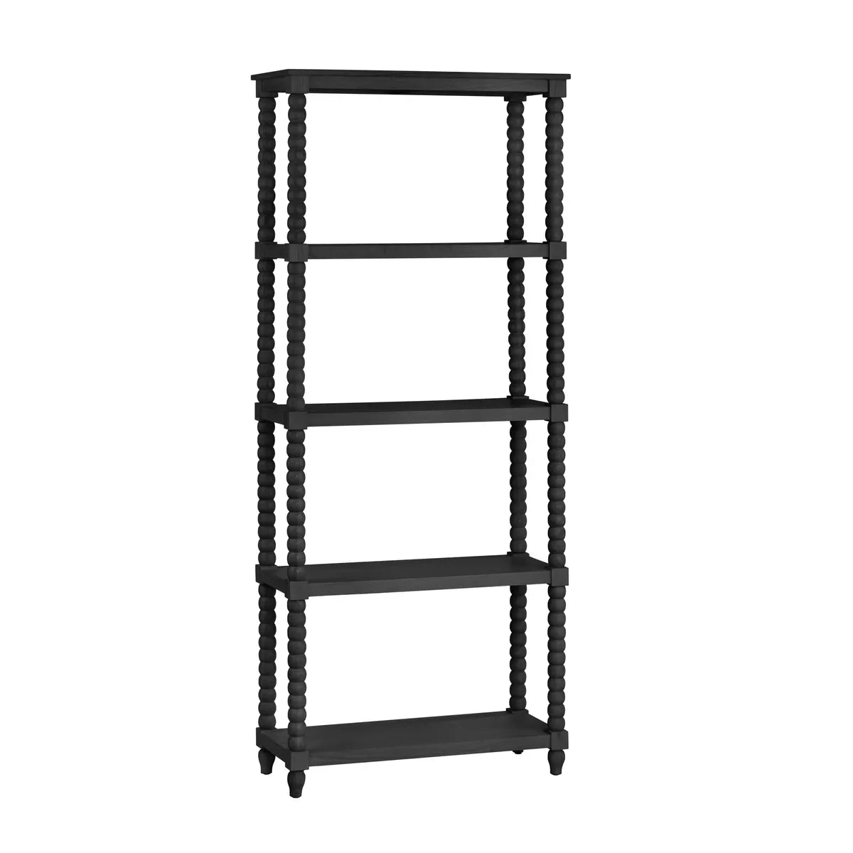 Crestview Collection Meridian 4 Shelf Black Etagere - Image 1