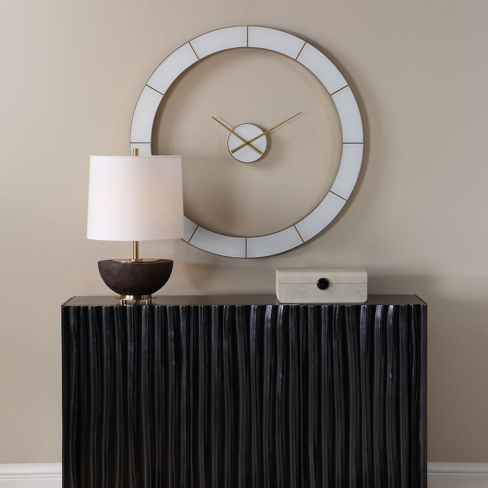 Uttermost Ivory Halo Wall Clock - Image 1
