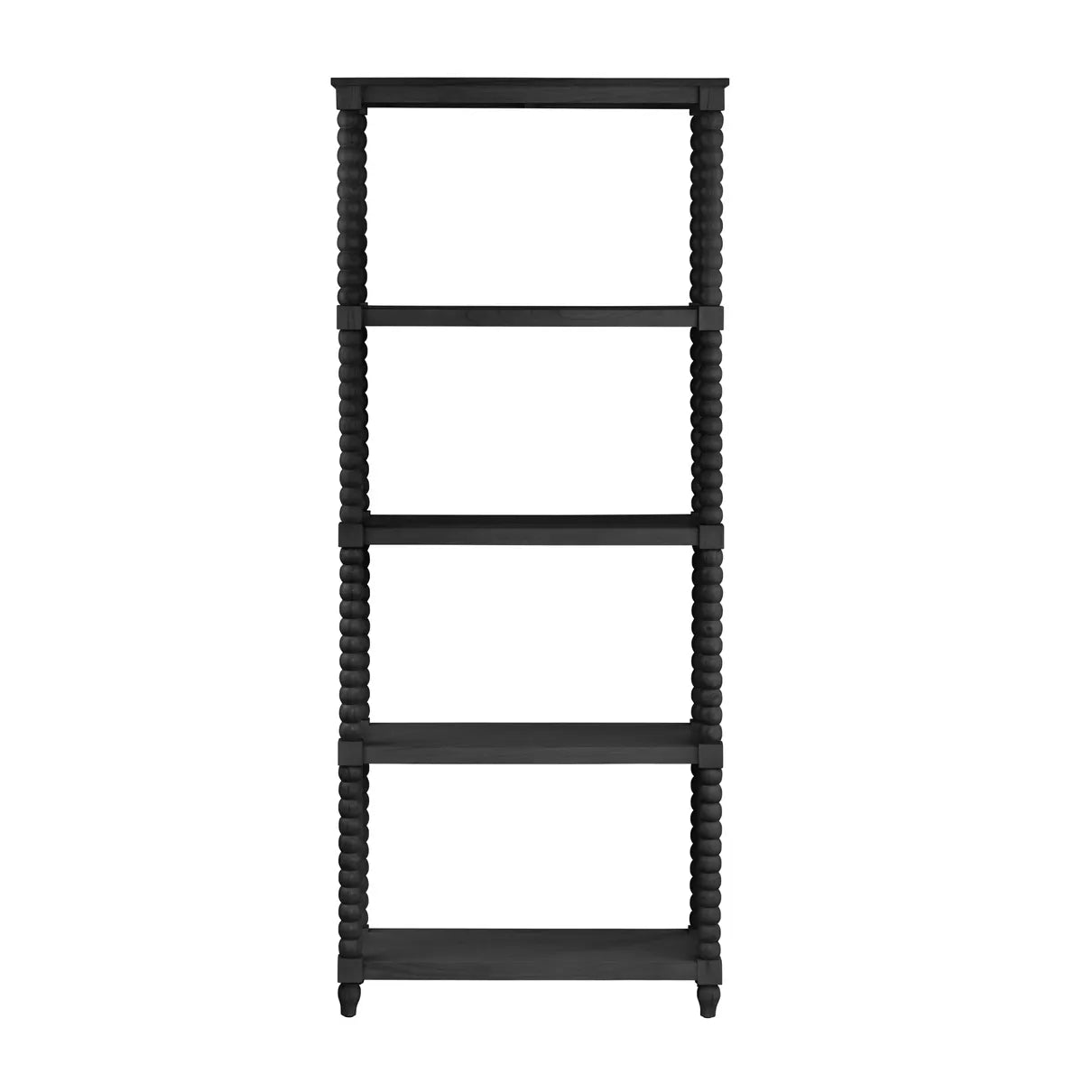Crestview Collection Meridian 4 Shelf Black Etagere - Image 2