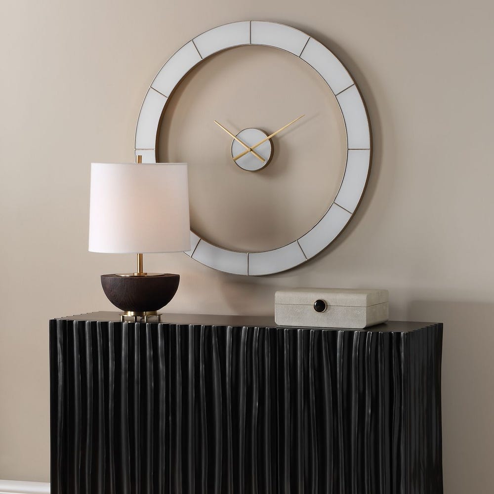 Uttermost Ivory Halo Wall Clock - Image 2