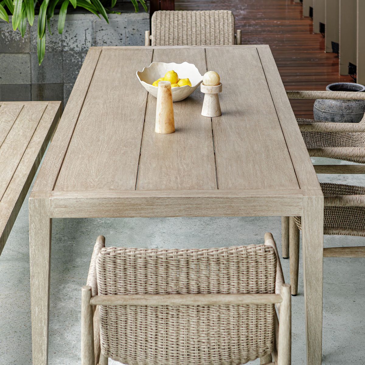 Uttermost Kirkham Contemporary Farmhouse Dining Table ~ Indoor And Outdoor Use - Image 2