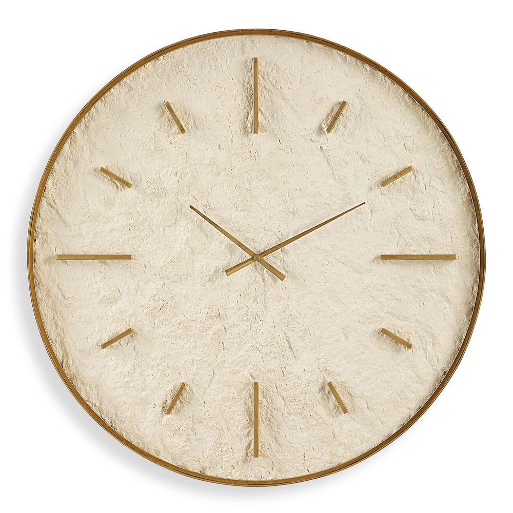 Uttermost Stone Serenity Off White Wall Clock - Image 3