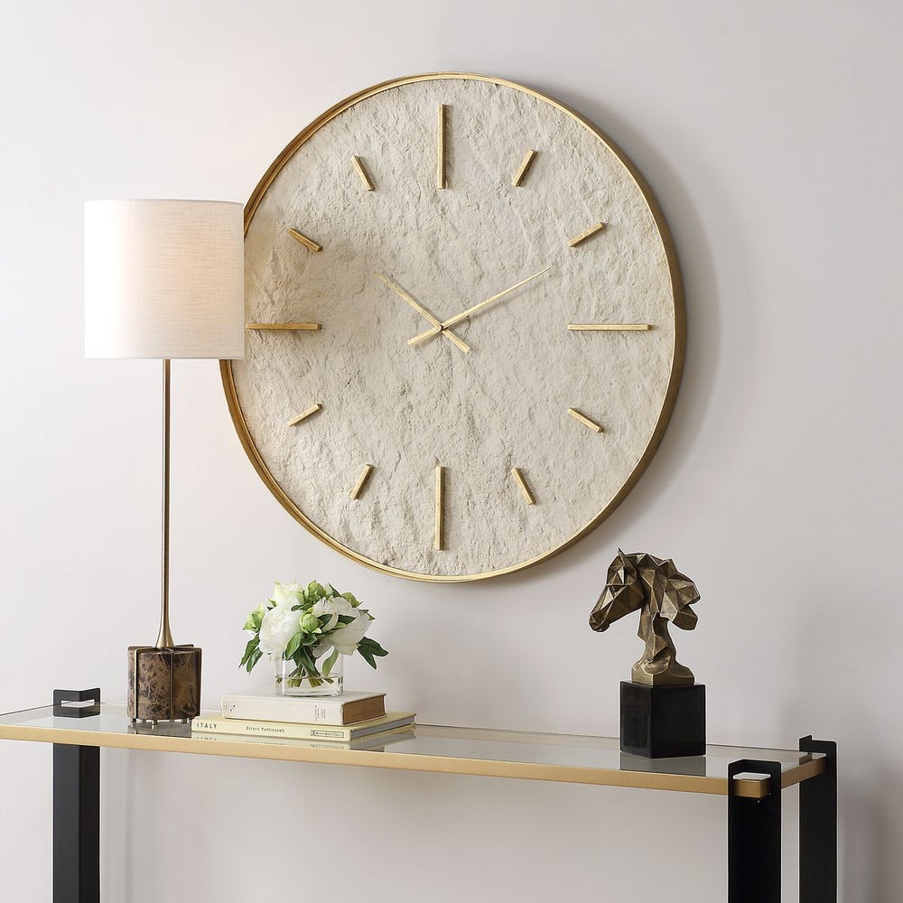 Uttermost Stone Serenity Off White Wall Clock - Image 2