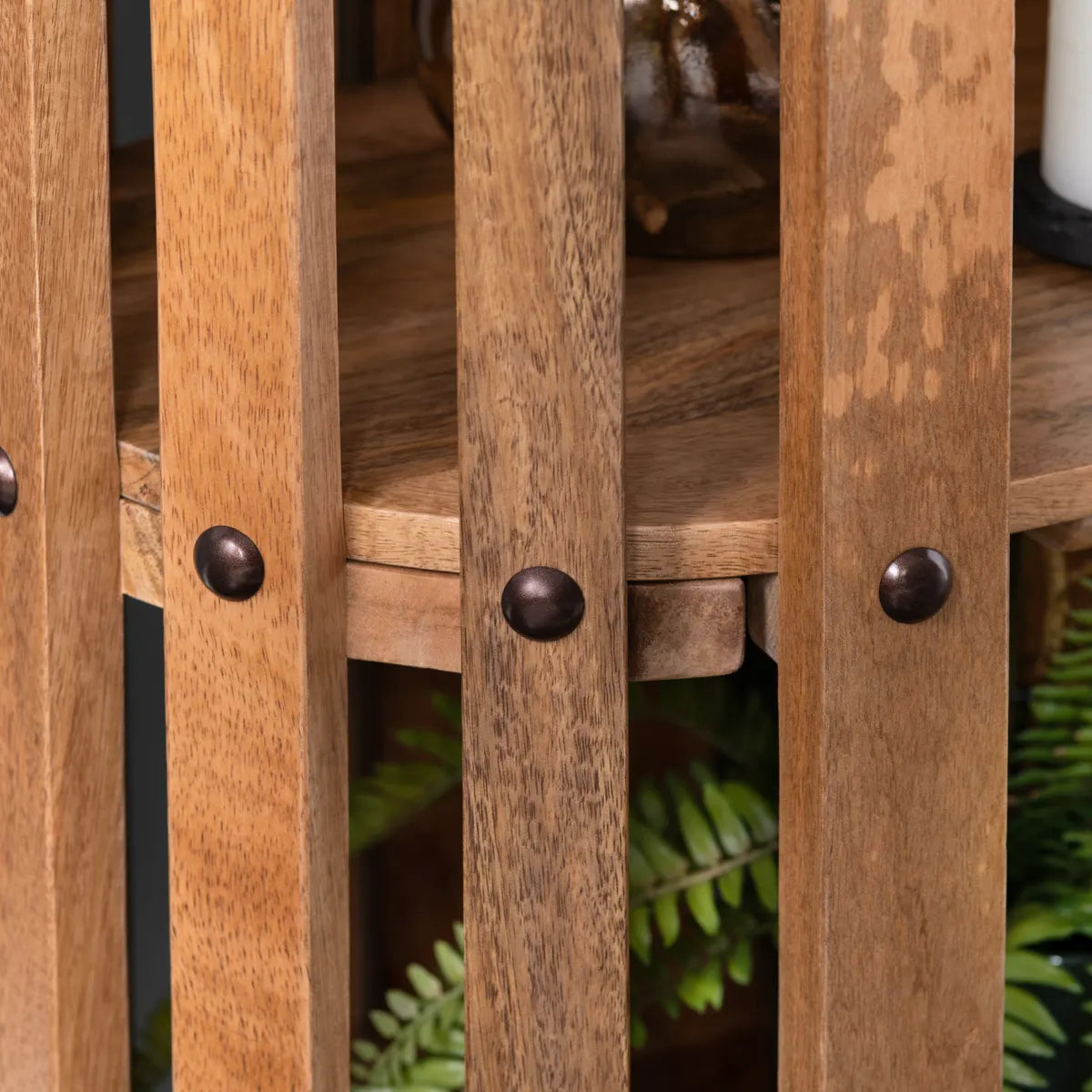 Crestview Collection Santa Ana Mango Wood Etagere - Image 2