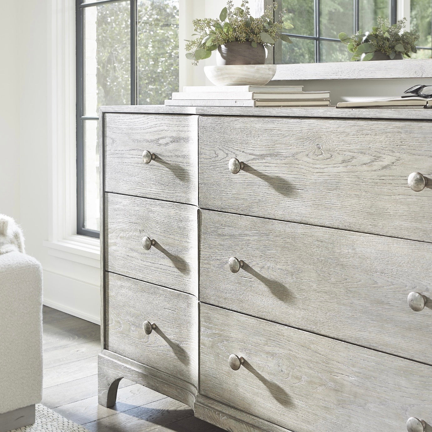 Bernhardt Albion Collection Nine Drawer Dresser ~ Pewter Finish - Image 2