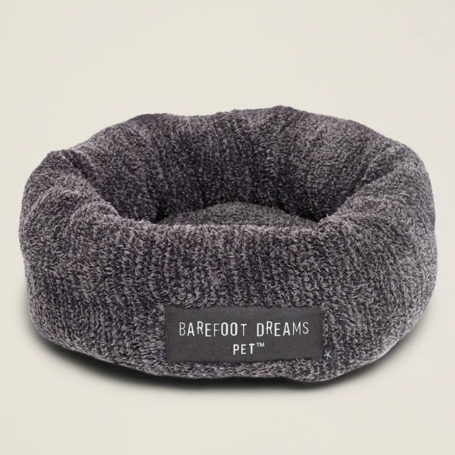 Barefoot Dreams CozyChic Carbon and Black Round Pet Bed ~ Available in 3 Sizes - Image 2