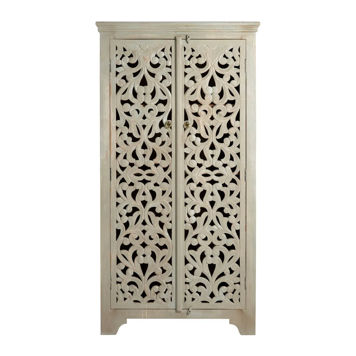 Crestview Collection Ishana Tall Mango Wood Cabinet - Image 2