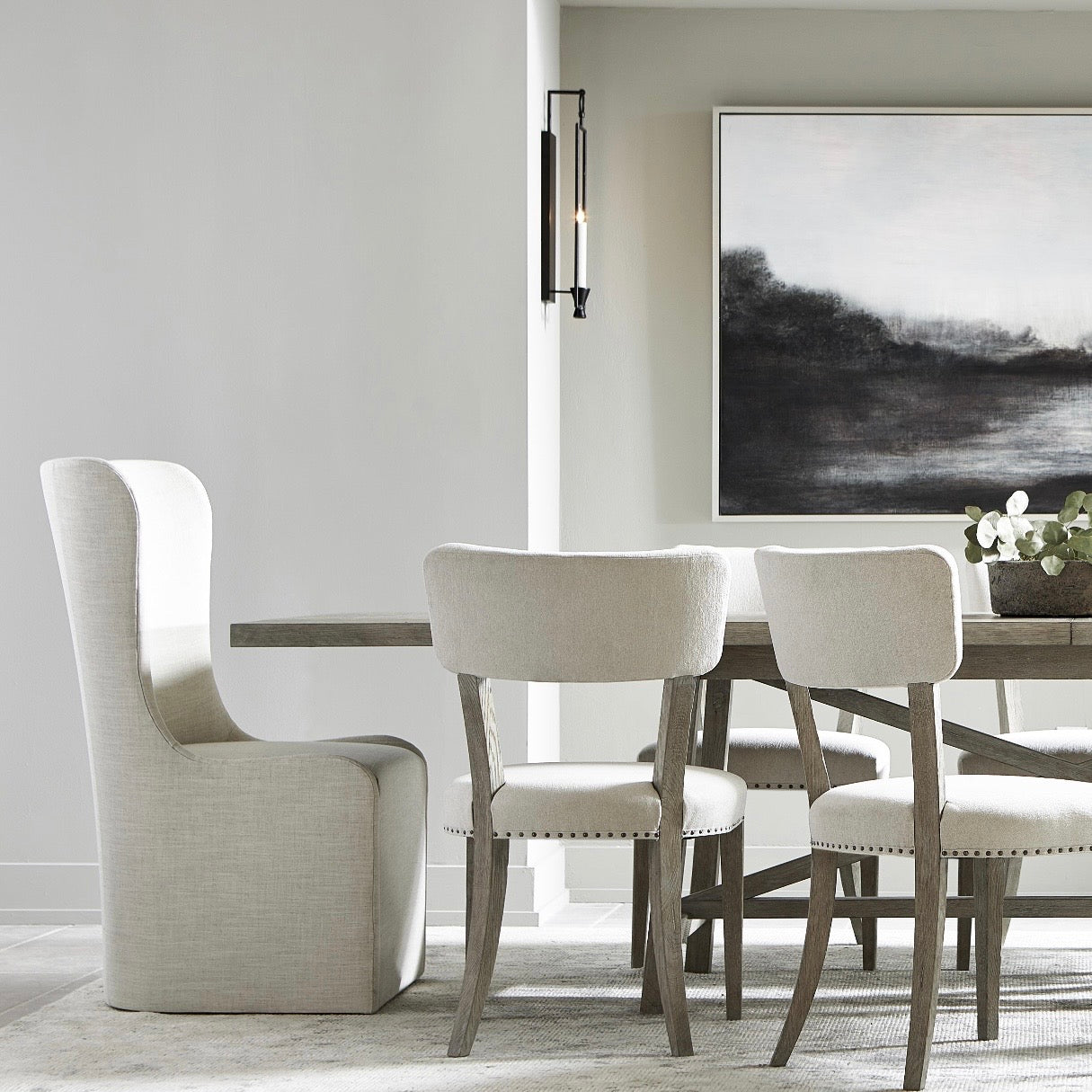 Bernhardt Albion Collection Slipcovered Dining Side Chair - Image 2