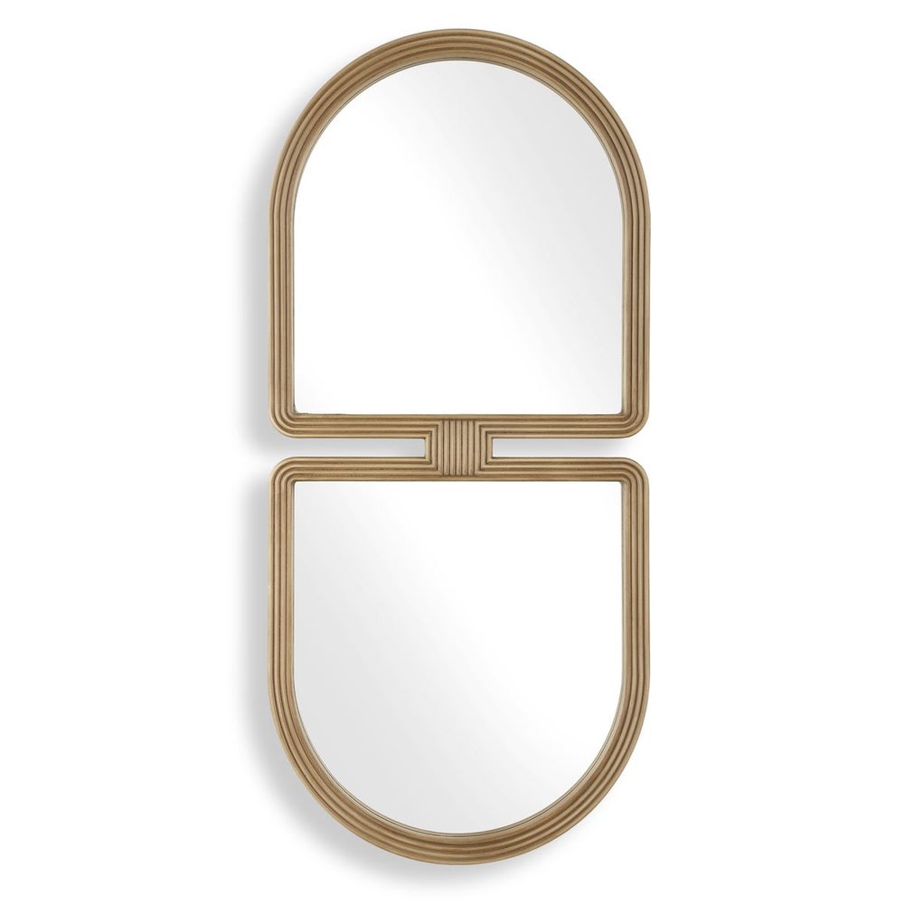 Uttermost Jacques Modern Art Deco Antiqued Gold Framed Mirror - Image 3