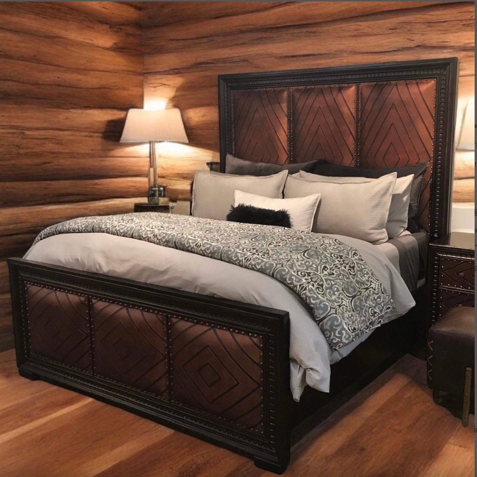 Casa Bonita Modern Rustic Carson King Bed - Image 1