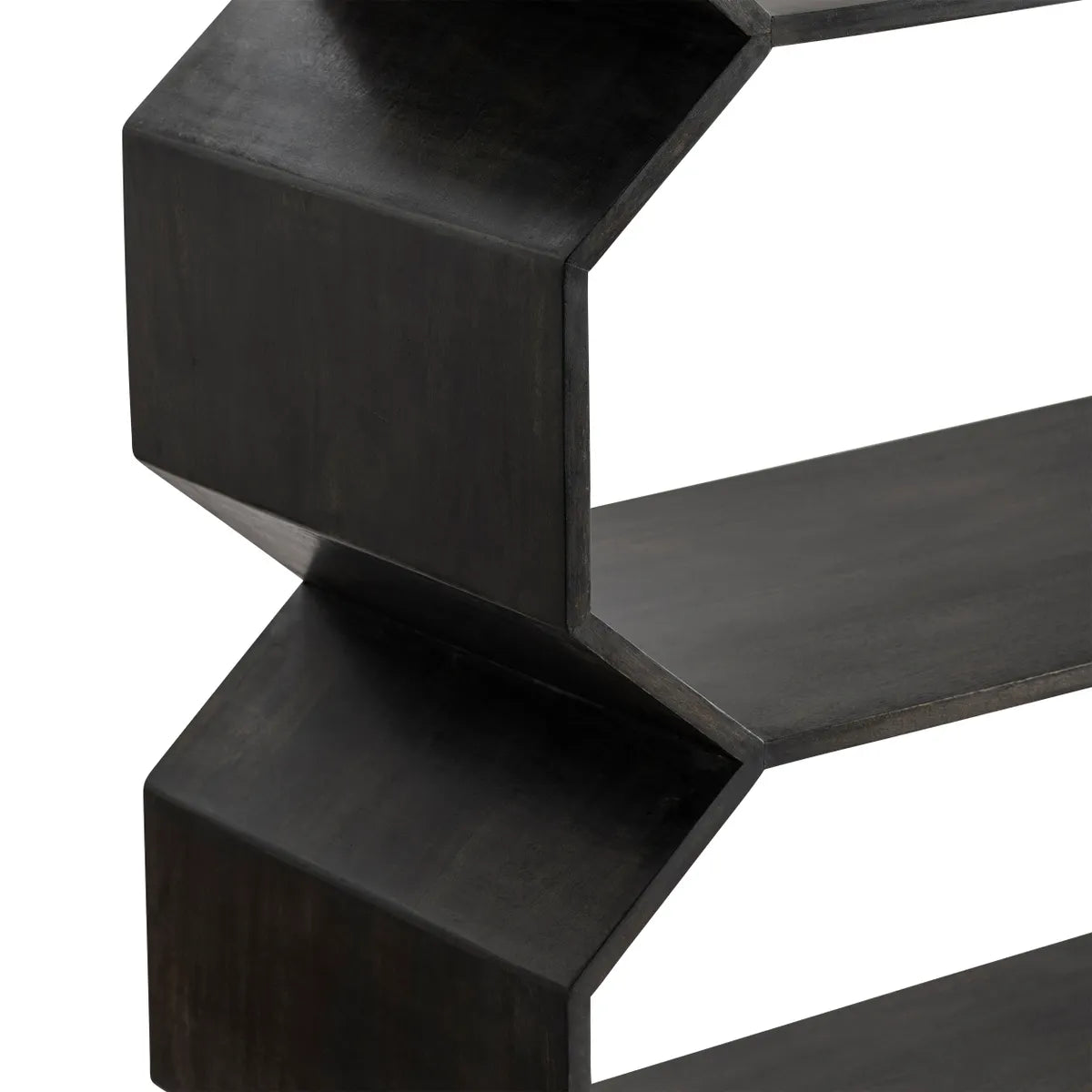 Crestview Collection Halston Dark Brown Modern Etagere - Image 3