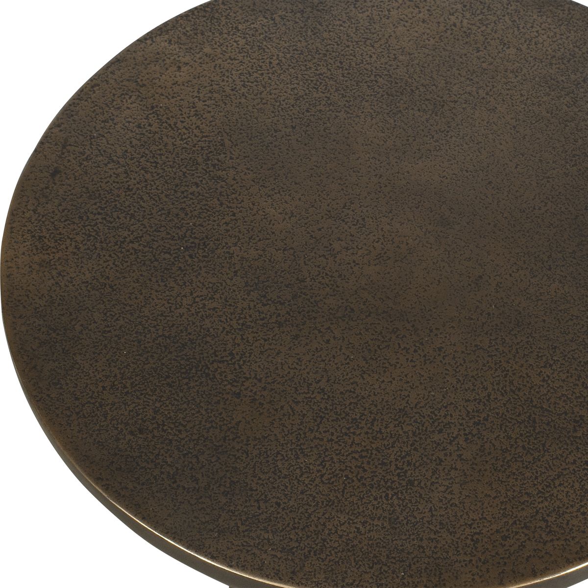 Uttermost Joppa Golden Dark Bronze Round Accent Table ~ Indoor And Outdoor Use - Image 3