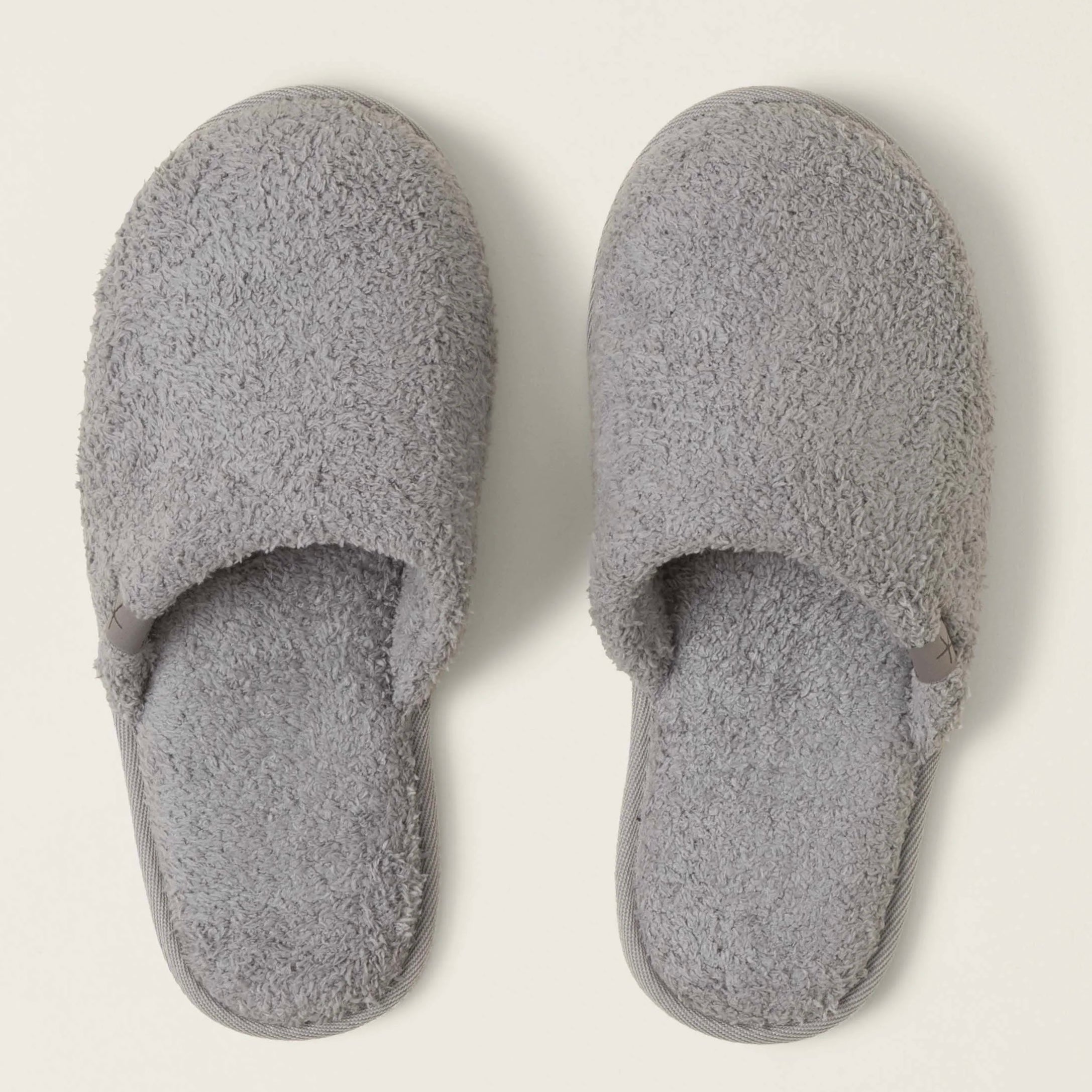 Barefoot Dreams CozyChic Spa Slippers ~ Size M 7/8 ~ Dove Gray