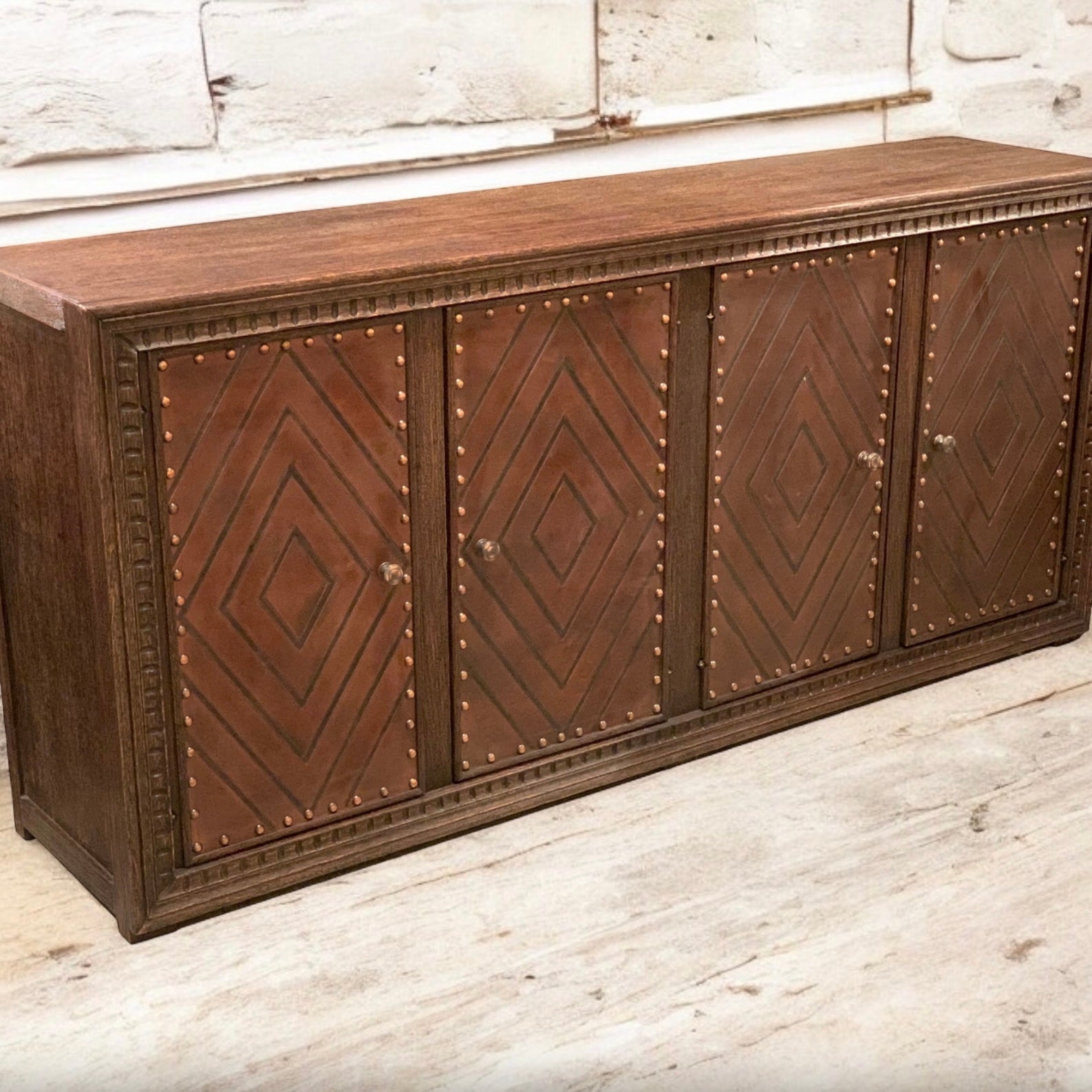 Casa Bonita Modern Rustic Carson 4-Door Buffet - Image 2