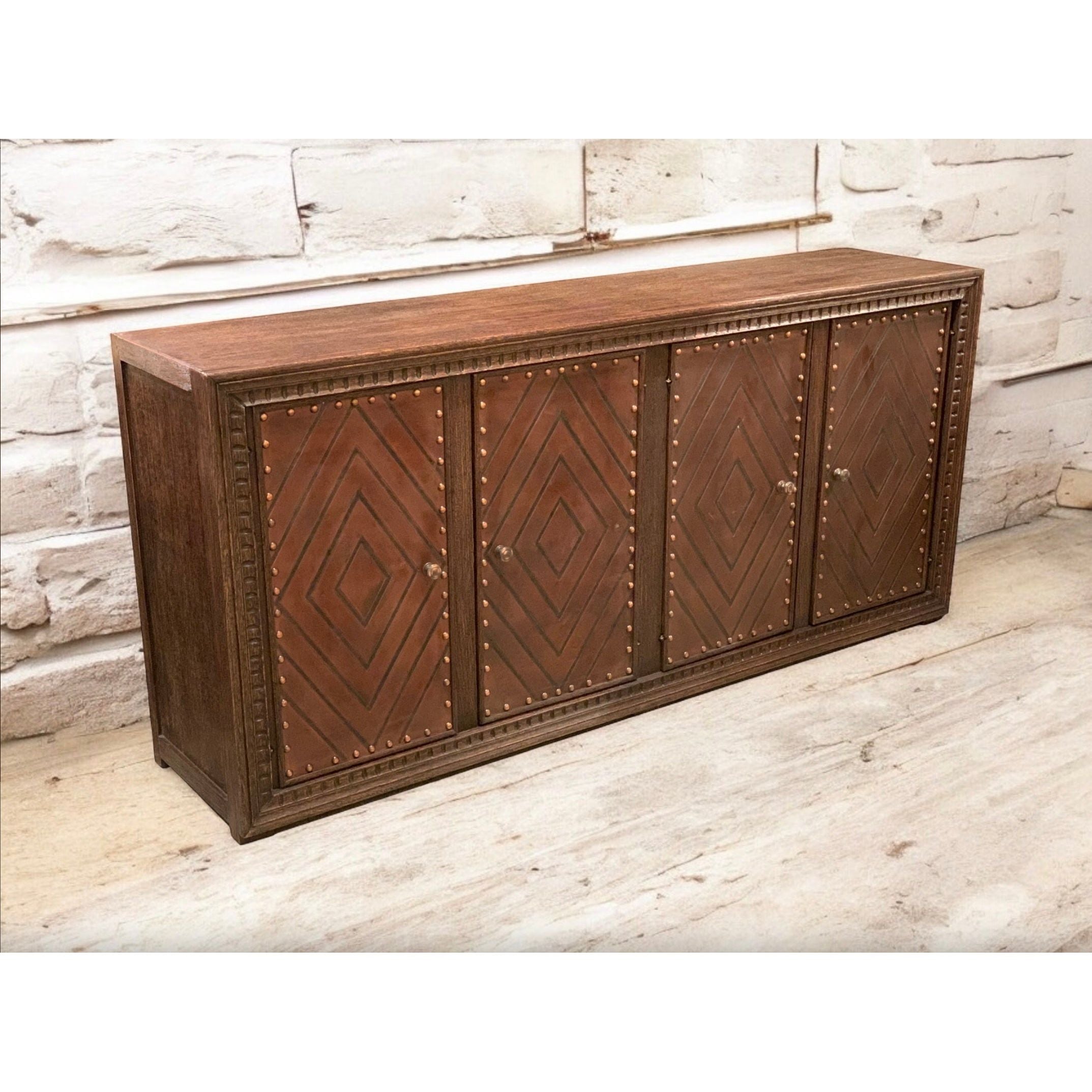 Casa Bonita Modern Rustic Carson 4-Door Buffet - Image 1