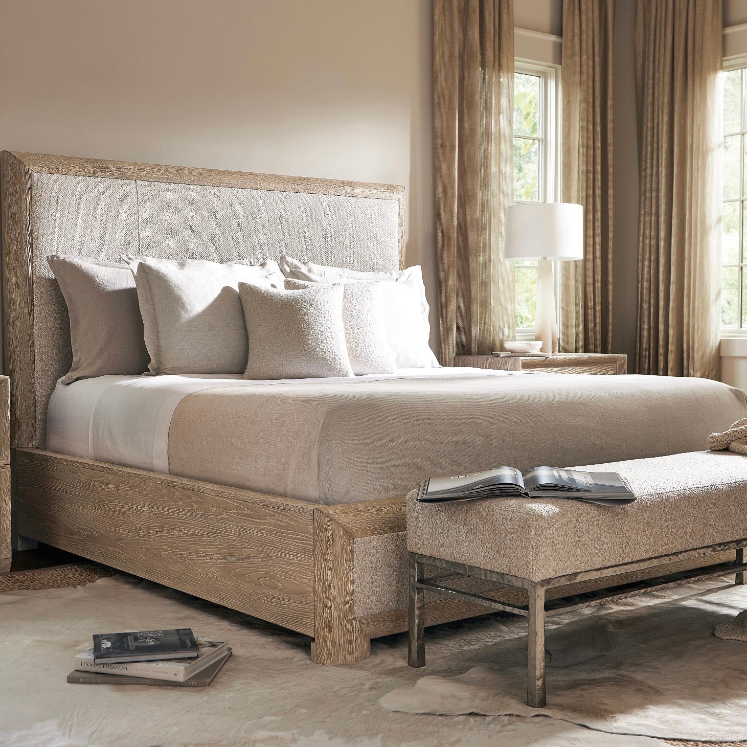 Bernhardt Aventura Collection Upholstered Bed ~ Available in Queen, King and California King Sizes