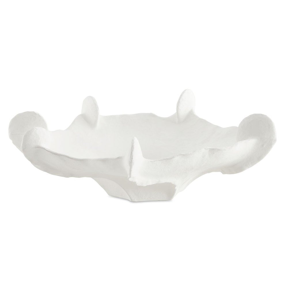 Uttermost Coral Mirage Matte White Ceramic Bowl ~ Indoor And Outdoor Use - Image 3
