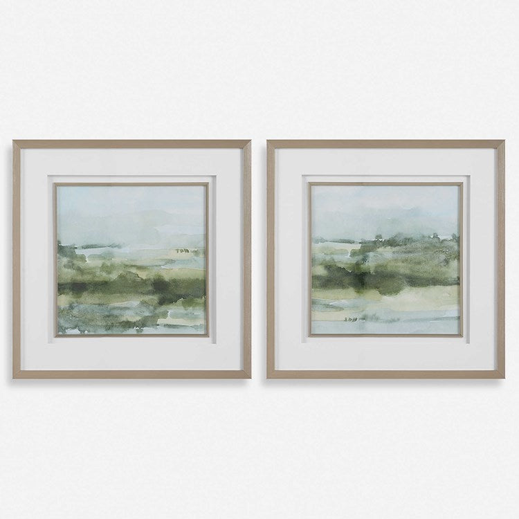 Uttermost Soft Sage Set of 2 Framed Prints - Image 2