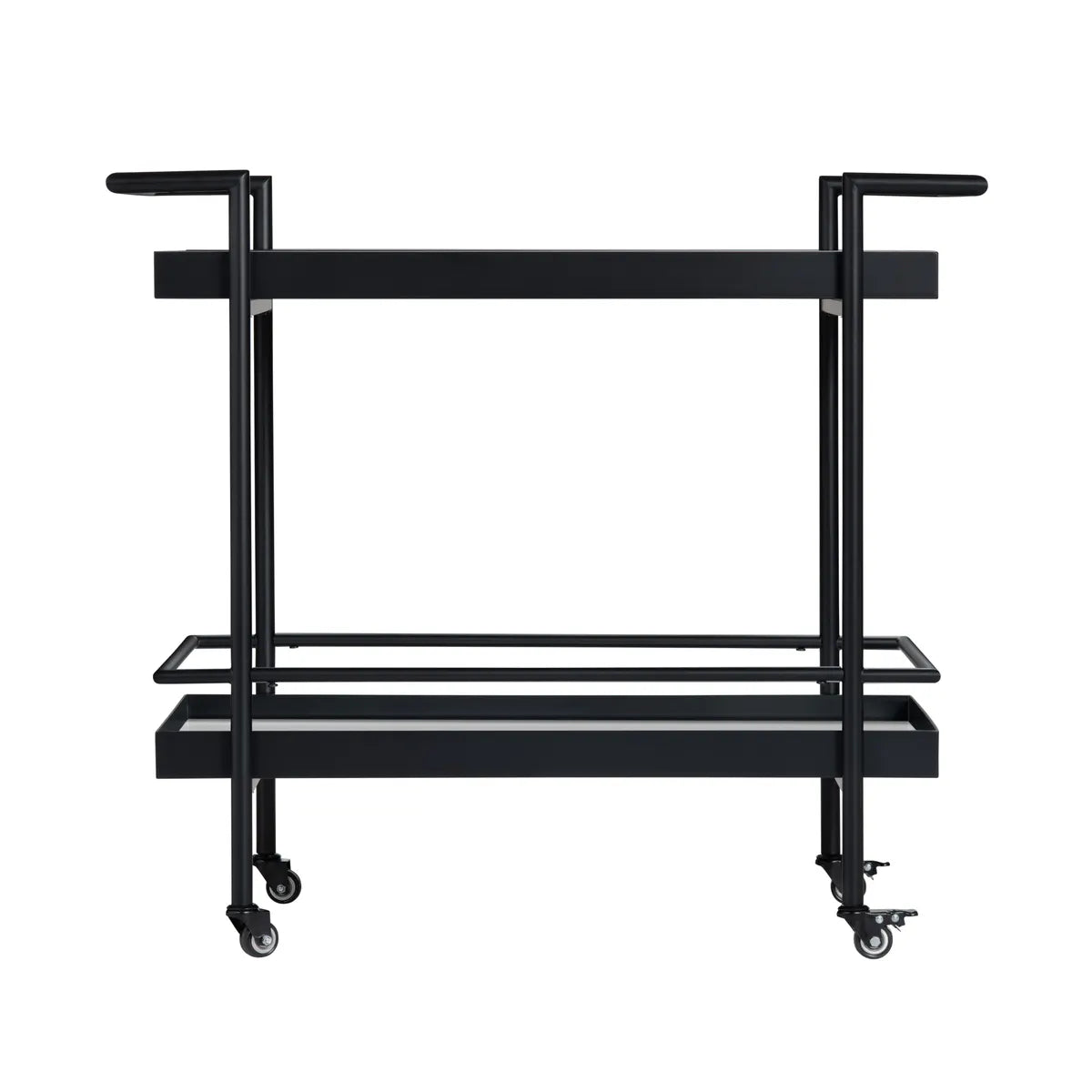 Crestview Collection Dining Mirror Shelves Bar Cart - Image 2