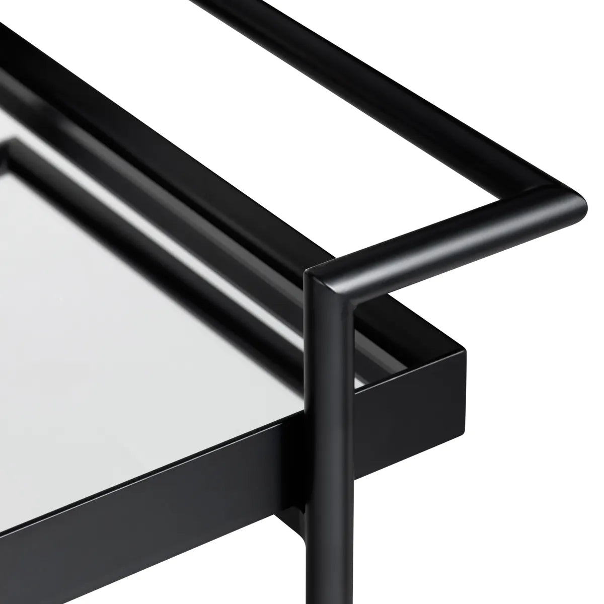 Crestview Collection Dining Mirror Shelves Bar Cart - Image 3