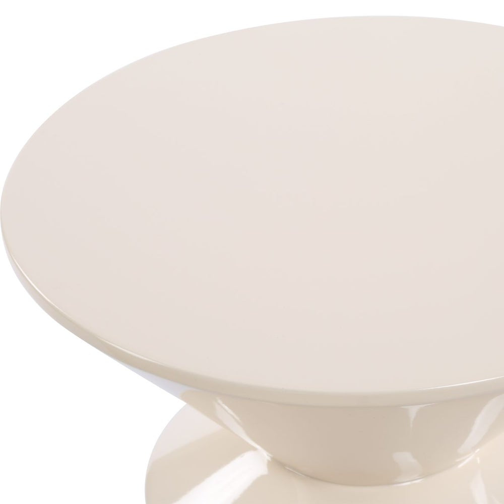Uttermost Lyford Cream High Gloss Lacquer Accent Table - Image 2